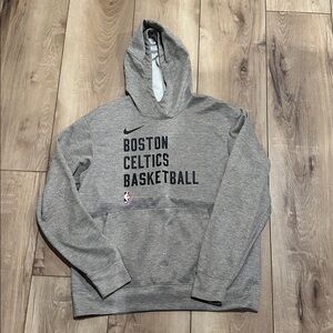 Nike Gray Dri-FIT Boston Celtics Hoodie Sz M